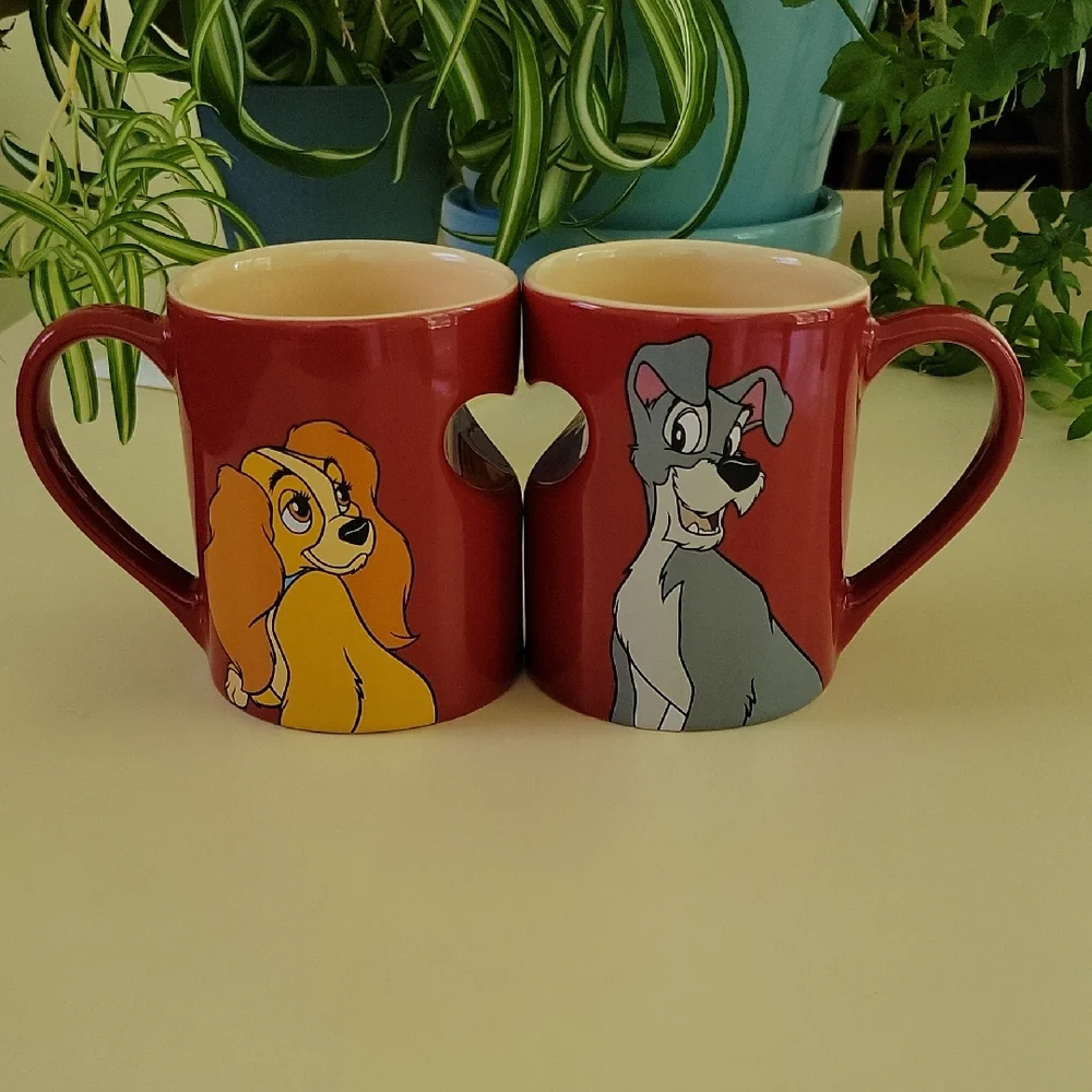 Disney Parks Lady and the Trump Heart Ceramic Mugs